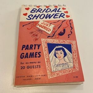 Vintage Bridal Shower Party Games Booklet